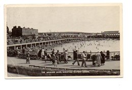 THE MARINE LAKE. WESTON SUPER MARE. - Weston-Super-Mare