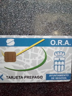 ESPAGNE SPAIN CARTE A PUCE CHIP CARD STATIONNEMENT PARKING SEGOVIA O.R.A.  NEUVE MINT - Cartes De Salon Et Démonstration