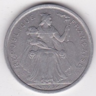 Polynésie Francaise . 2 Francs 1975, En Aluminium - Französisch-Polynesien