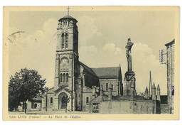 CPA 85 LES LUCS LA PLACE DE L EGLISE - Les Lucs Sur Boulogne