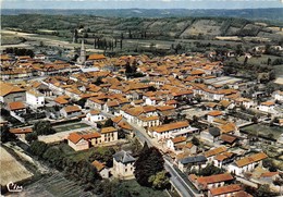 65-RABASTENS-VUE GENERALE AERIENNE ET LE ROUTE DE TARBES - Rabastens De Bigorre