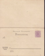 Deutsches Reich Postal Stationery Ganzsache Entier (1088) 1888, 5/5 Pf. Ziffer In Ellipse (unused) - Postkarten