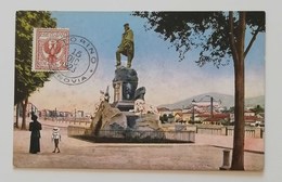 Cartolina Illustrata Torino-Lungo Po E Monumento A Garibaldi 1923 - Fiume Po