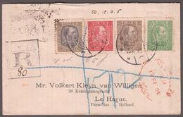 1902. Christian IX. 50 + 10 + 6 + 5 Aur On Beautiful Small Cover From REYKJAVIK To Le... (Michel 44+) - JF136285 - Covers & Documents