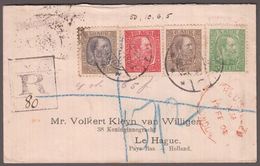 1902. Christian IX. 50 + 10 + 6 + 5 Aur On Beautiful Small Cover From REYKJAVIK To Le... (Michel 44+) - JF136285 - Brieven En Documenten