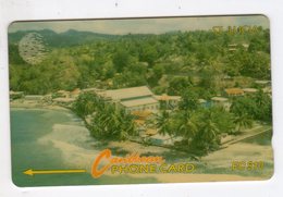 SAINTE LUCIE REF MV CARDS STL-9A Année 1993 EC$10 9CSLA Coastline - Sainte Lucie