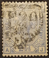 GREAT BRITAIN 1876/80 - Canceled - Sc# 82 - 2.5d - Plate 21 - Gebruikt