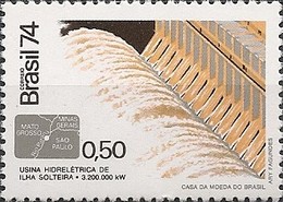 BRAZIL - INAUGURATION OF THE SOLTEIRA ISLAND HYDROELECTRIC DAM OVER PARANÁ RIVER 1974 - MNH - Water