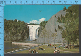 Montmorency Falls - Quebec -Pique-nique Au Bas Des Chutes  - Pub. Kirouack - Postcard Carte Postale - Québec - Les Rivières