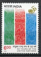 INDIA (1995) - 50 Years Of The United Nations UN - Unused Stamps