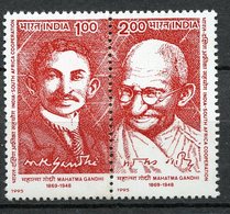 INDIA (1995) - Mahatma Gandhi, India-South Africa Cooperation - Mint - Unused Stamps