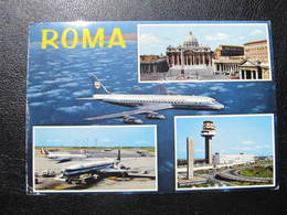 AK ROMA Aeroporto Flughafen Airlines  //  D*43699 - Transports