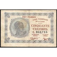 Billet Des Mines Domaniales De La Sarre, 50 Centimes 1920 Série C, TB - 1947 Saarland