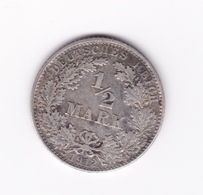 1/2 Mark 1912 D  TTB à SUP - 50 Pfennig