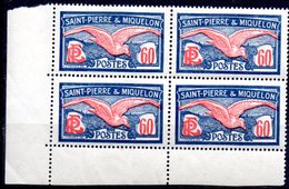 Saint Pierre Et Miquelon: Yvert N° 116**; MNH; Bloc De 4 - Unused Stamps