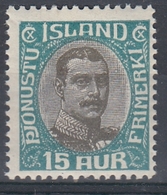 +Iceland 1920. Official Stamp. AFA/ Michel 37. MNH(**) - Service