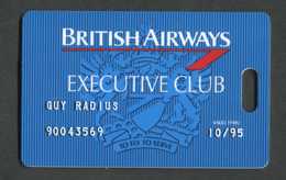 Belle Carte D'identification De Bagages "British Airways Executive Club" Aviation - Avion - Compagnie Aérienne - Baggage Labels & Tags