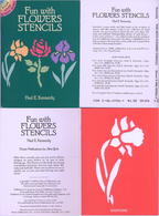 Fun With Flowers  Stencils (petits Livre Pochoirs) Dover USA - Attività/Libri Da Colorare