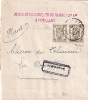 DDW 892  --  TP Petits Sceaux PERFORES M Sur Bande IMPRIME COUILLET 1944 - Usines Métallurgiques Du Hainaut - 1934-51