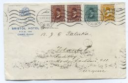 Egypt BRISTOL HOTEL COVER To Kadikoy Istanbul Turkey 1930 - Lettres & Documents