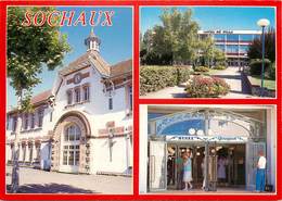 Dép 25 - Sochaux - L'école - L'hotel De Ville - Le Musée - Photos Valentin - Multivues - Moderne Grand Format - Bon état - Sochaux