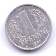 DDR 1985 A: 1 Pfennig, KM 8 - 1 Pfennig