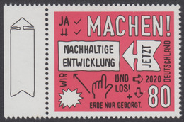 !a! GERMANY 2020 Mi. 3525 MNH SINGLE W/ Left Margin (c) - Sustainable Development - Ungebraucht