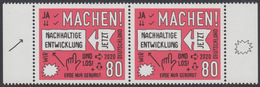 !a! GERMANY 2020 Mi. 3525 MNH Horiz.PAIR W/ Right & Left Margins (b) - Sustainable Development - Nuevos