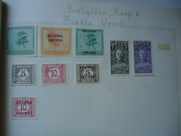 RUANDA -URUNDI  STAMPS ON PAPERS MLH - Autres & Non Classés