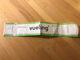 VUELING HOLD BAGGAGE TAG SECURITY LABEL BCN ORY - Baggage Labels & Tags