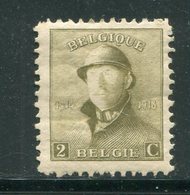 BELGIQUE- Y&T N°166- Neuf Avec Charnière * - 1919-1920 Trench Helmet