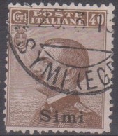 Italia Colonie Egeo Simi 1912 SaN°6 (o) Vedere Scansione - Aegean (Simi)