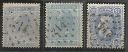 BELGIQUE - Oblitération(s) LP214 LESSINES - Postmarks - Points