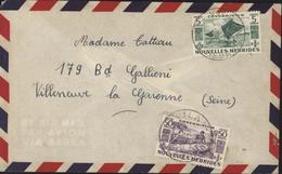 YT 144 + 151 Nouvelles Hébrides Condominium CAD Villa New Hebrides 1 DE 1955 - Used Stamps