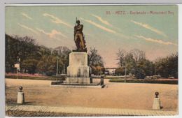 (40488) AK Metz, Esplanade, Monument Ney, Vor 1945 - Lothringen