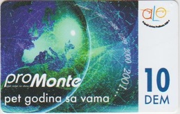 MONTENEGRO - ALO - 10 DEM - PREPAID - Montenegro