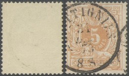 émission 1869 - N°28 Obl Double Cercle "Ottignies" (1873) - 1869-1888 Lying Lion