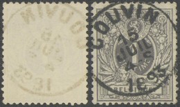 émission 1884 - N°43 Obl Simple Cercle "Couvin" - 1869-1888 Lying Lion