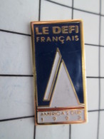 1216b Pin's Pins / Beau Et Rare / THEME : SPORTS / VOILE LE DEFI FRANCAIS AMERICA'S CUP 1992 Encore Un Naufrage ! - Sailing, Yachting