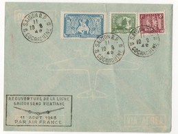 REOUVERTURE DE LA LIGNE PARIS SAIGON 1948 - Lettres & Documents