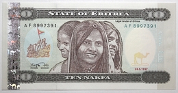 Érythrée - 10 Nafka - 1997 - PICK 3 - NEUF - Eritrea