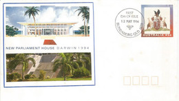 New Parliament House Darwin 1994,  Entier Postal - Darwin