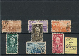 ETIOPIA 1936 USATI CAT N° 1-7 - Ethiopië