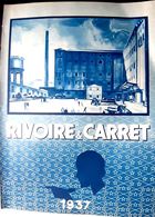 RIVOIRE ET CARRET  PATES ALIMENTAIRES  4 PAGES ILLUSTREES PRESENTANT LES USINES ISSUES DE L'ILLUSTRATION 1930 DECORATIF - Poster & Plakate