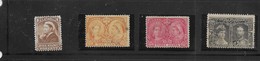 4 TIMBRES ANCIENS  CANADA - ...-1851 Prephilately