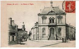 ALLONNES  -  La Mairie Et L' Eglise - Allonnes