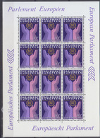 LUXEMBOURG      1984        N °  1047   Parlament Européen   Feuillet 12 Timbres        COTE   14 € 40 - Volledige Vellen