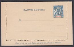 1900. GUYANE. CARTE-LETTRE.  15 C.  Blue.  () - JF322180 - Lettres & Documents