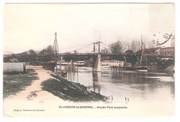 Villeneuve-la-Garenne  (92- Hauts De Seine) Ancien Pont Suspendu - Villeneuve La Garenne