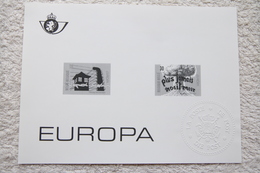 Feuillet N/B "Europa, Libération Des Camps Et Traité De Non-prolifération Des Armes Nucléaires" (COB/OBP 2597/98) 1995. - Schwarz-weiß Kleinbögen [ZN & GC]